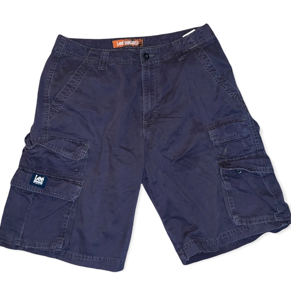 Mens navy blue cargo shorts size 32 - Picture 1 of 3